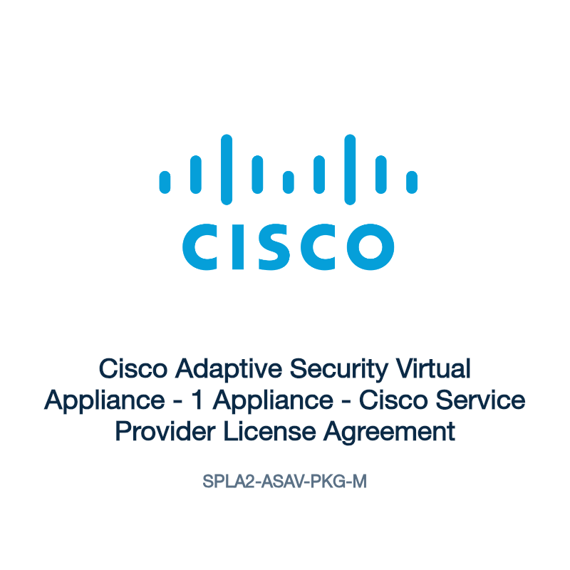 SPLA2-ASAV-PKG-M: Cisco Adaptive Security Virtual Appliance