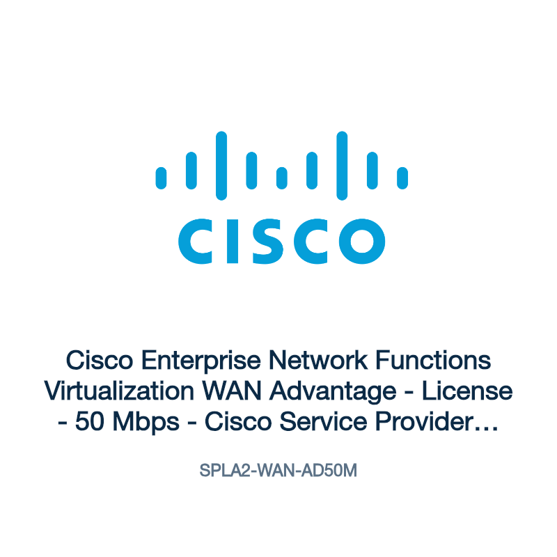 SPLA2-WAN-AD50M: Cisco Enterprise Network Functions Virtualization WAN Advantage