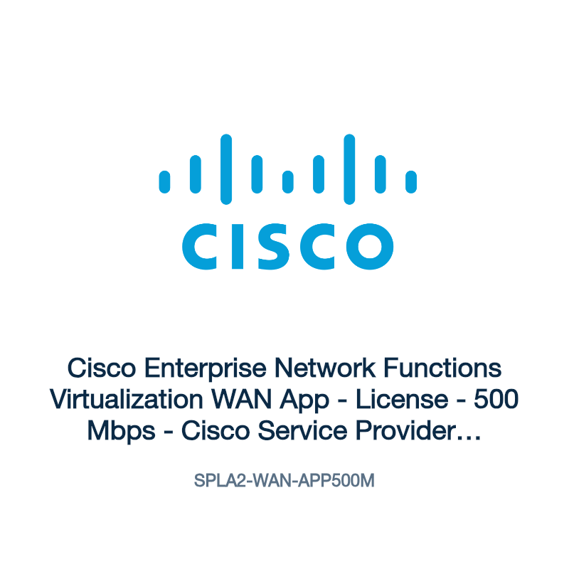 SPLA2-WAN-APP500M: Cisco Enterprise Network Functions Virtualization WAN App