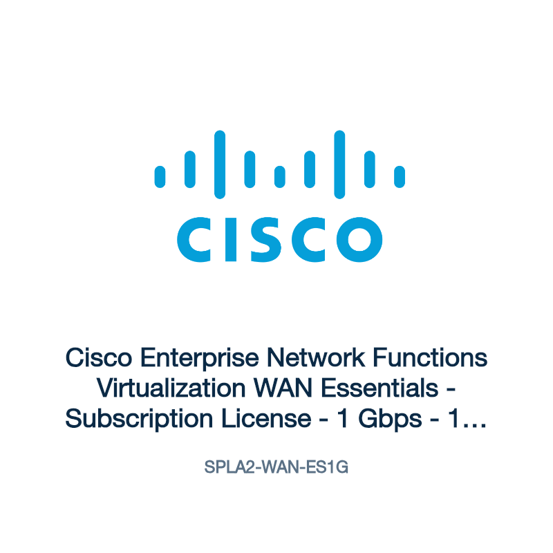 SPLA2-WAN-ES1G: Cisco Enterprise Network Functions Virtualization WAN Essentials