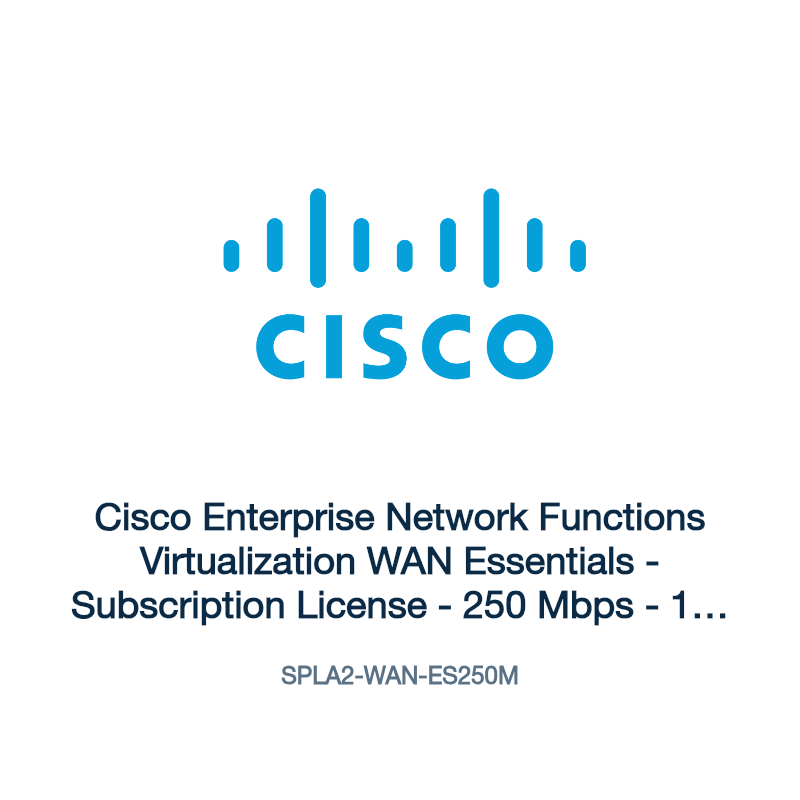SPLA2-WAN-ES250M: Cisco Enterprise Network Functions Virtualization WAN Essentials