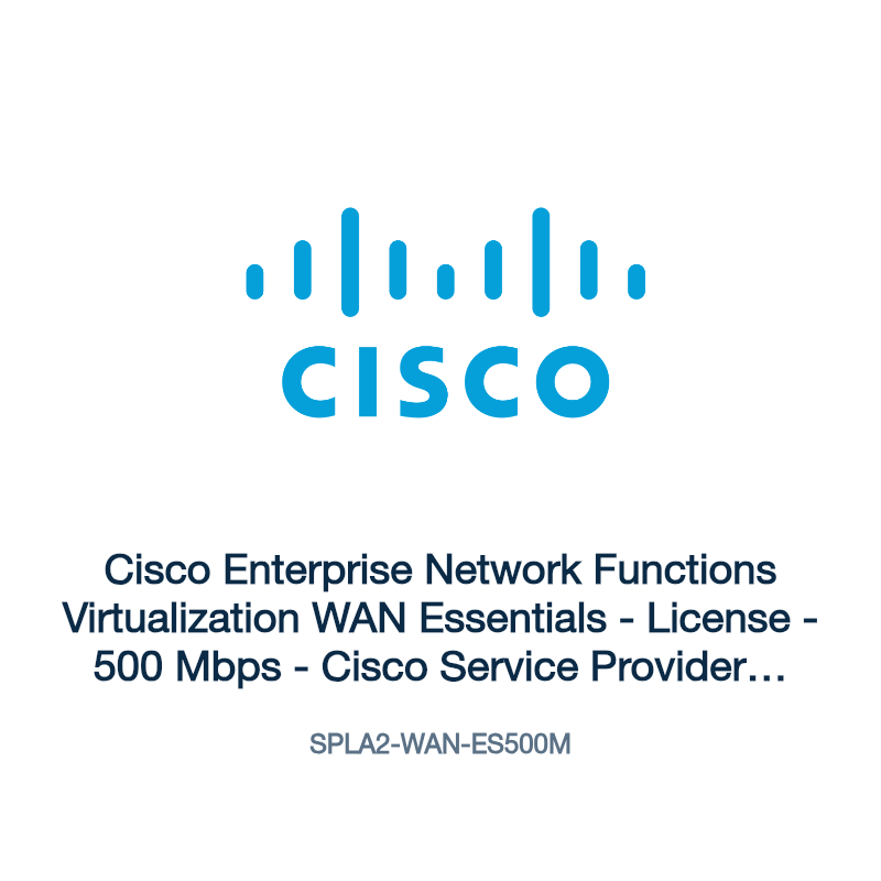 SPLA2-WAN-ES500M: Cisco Enterprise Network Functions Virtualization WAN Essentials