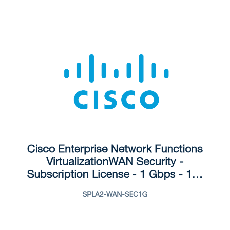SPLA2-WAN-SEC1G: Cisco Enterprise Network Functions VirtualizationWAN Security