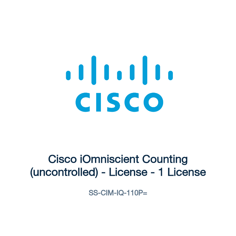 SS-CIM-IQ-110P=: Cisco iOmniscient Counting (uncontrolled)