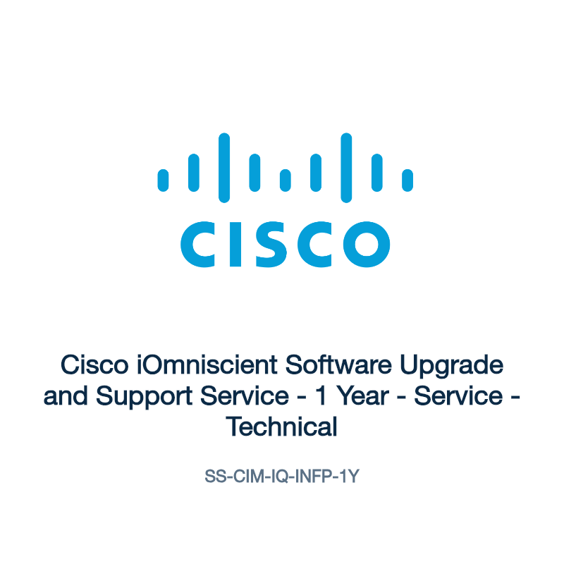 SS-CIM-IQ-INFP-1Y: Cisco iOmniscient Software Upgrade and Support Service