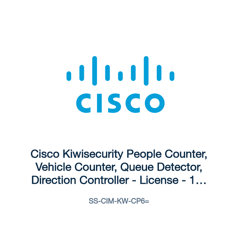 SS-CIM-KW-CP6=: Cisco Kiwisecurity People Counter, Vehicle Counter, Queue Detector