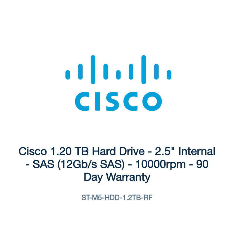 ST-M5-HDD-1.2TB-RF: Cisco 1.20 TB Hard Drive