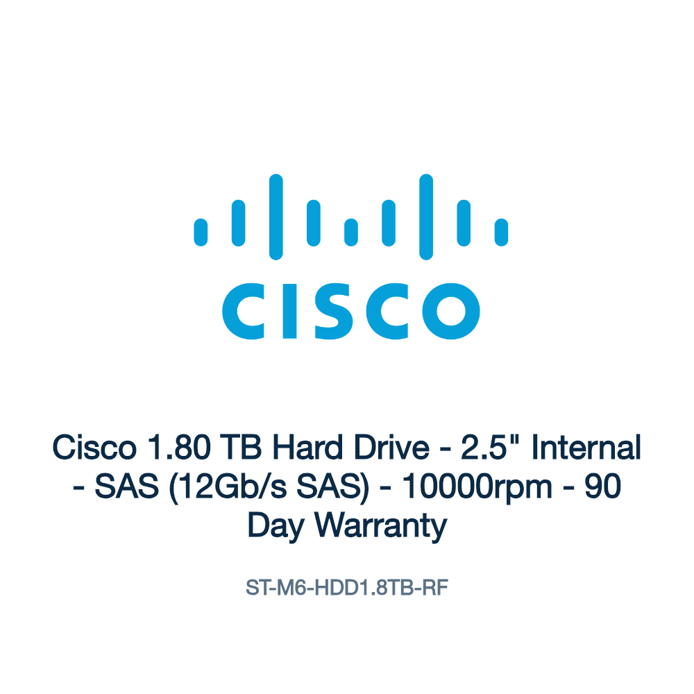 ST-M6-HDD1.8TB-RF: Cisco 1.80 TB Hard Drive
