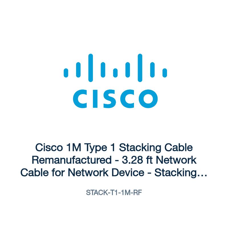 STACK-T1-1M-RF: Cisco 1M Type 1 Stacking Cable Remanufactured