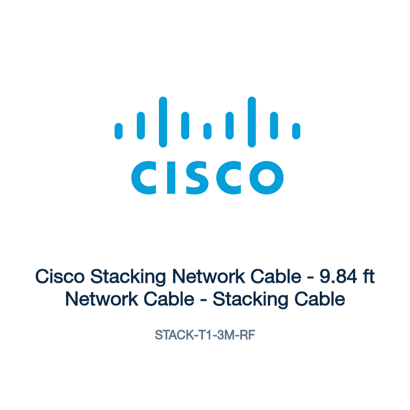 STACK-T1-3M-RF: Cisco Stacking Network Cable