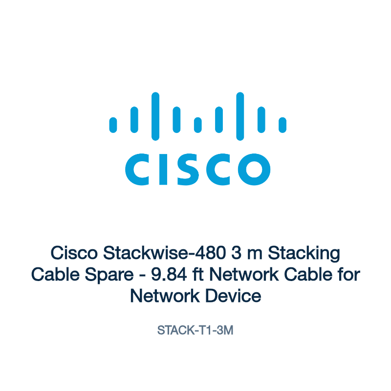 STACK-T1-3M: Cisco Stackwise-480 3 m Stacking Cable Spare