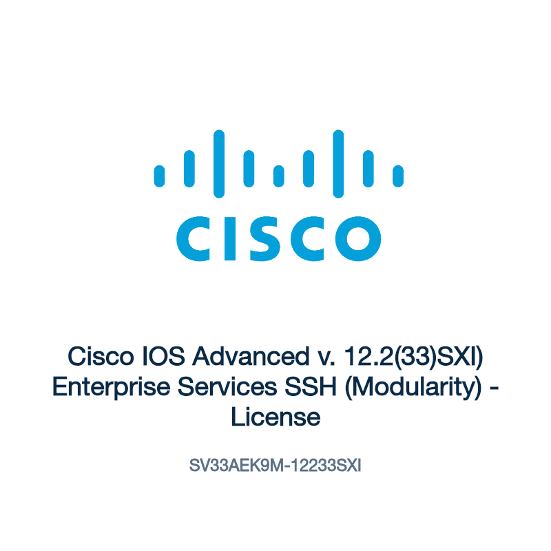 SV33AEK9M-12233SXI: Cisco IOS Advanced v. 12.2(33)SXI) Enterprise Services SSH