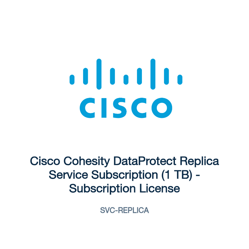 SVC-REPLICA: Cisco Cohesity DataProtect Replica Service Subscription (1 TB)