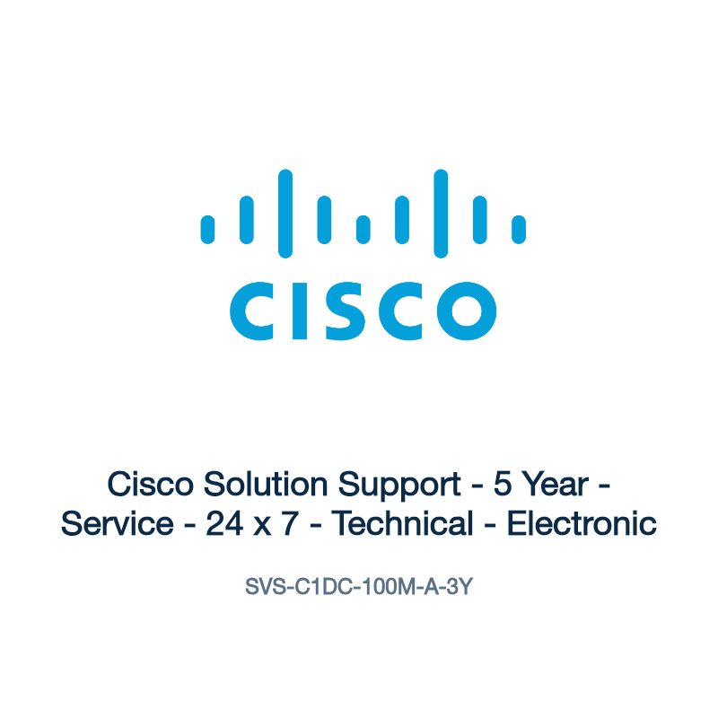 SVS-C1DC-100M-A-3Y: Cisco Solution Support