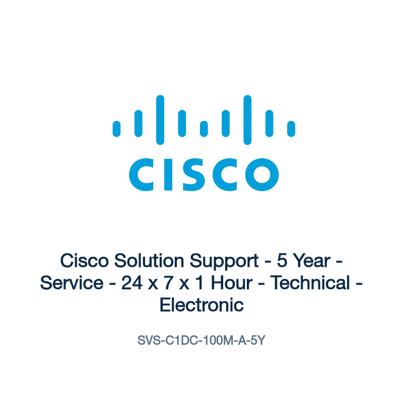 SVS-C1DC-100M-A-5Y: Cisco Solution Support