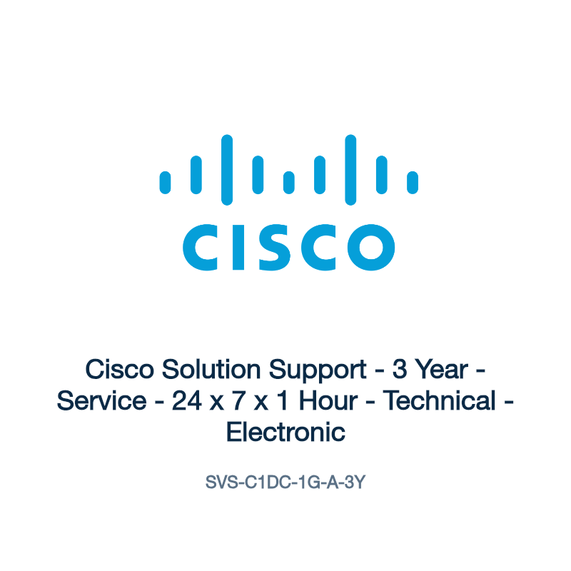 SVS-C1DC-1G-A-3Y: Cisco Solution Support