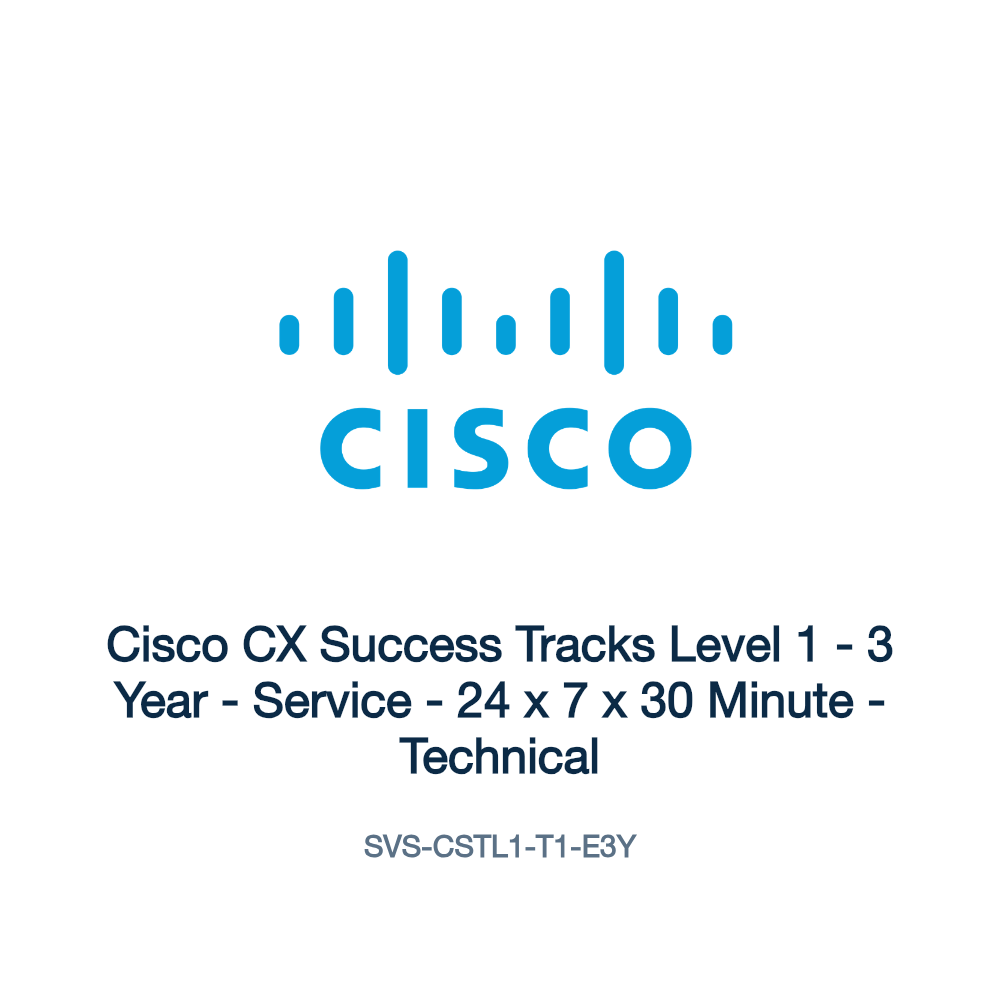SVS-CSTL1-T1-E3Y: Cisco CX Success Tracks Level 1