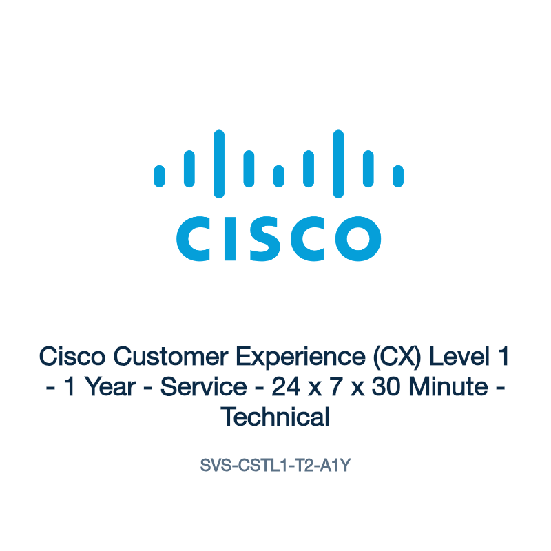 SVS-CSTL1-T2-A1Y: Cisco Customer Experience (CX) Level 1