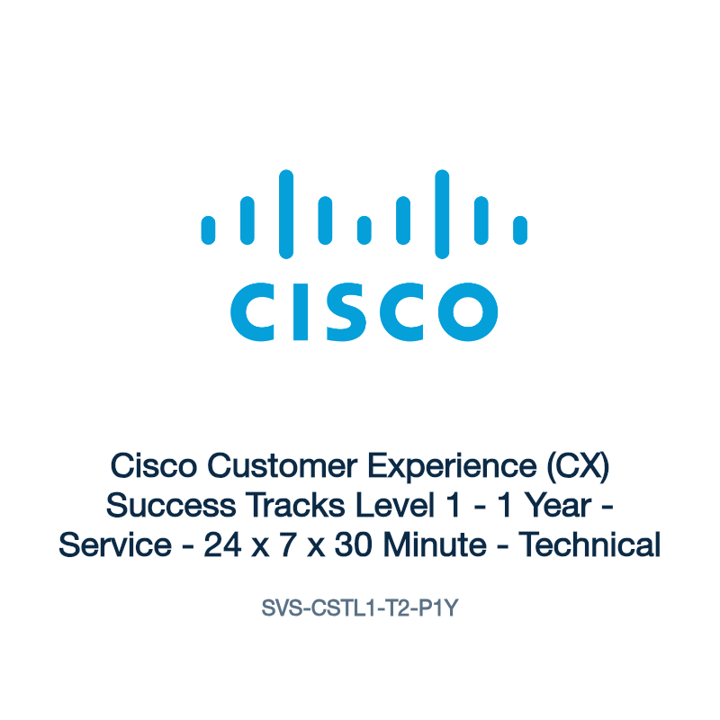 SVS-CSTL1-T2-P1Y: Cisco Customer Experience (CX) Success Tracks Level 1