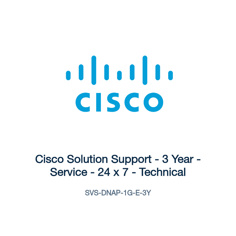SVS-DNAP-1G-E-3Y: Cisco Solution Support