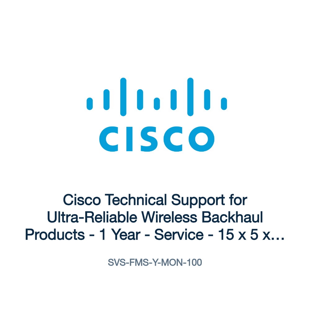 SVS-FMS-Y-MON-100: Cisco Technical Support for Ultra-Reliable Wireless Backhaul Products