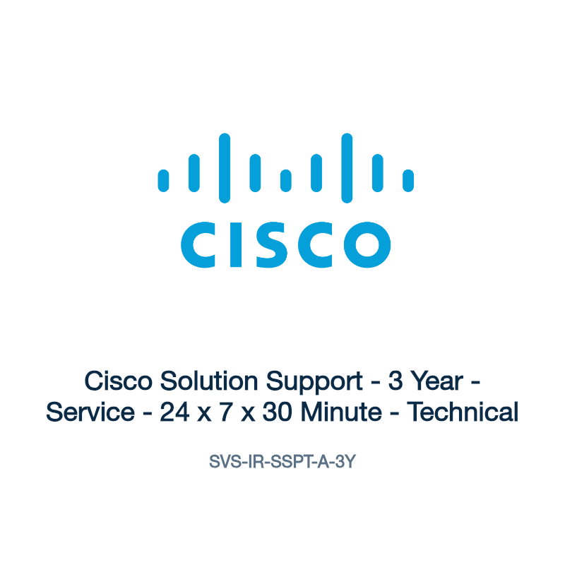 SVS-IR-SSPT-A-3Y: Cisco Solution Support