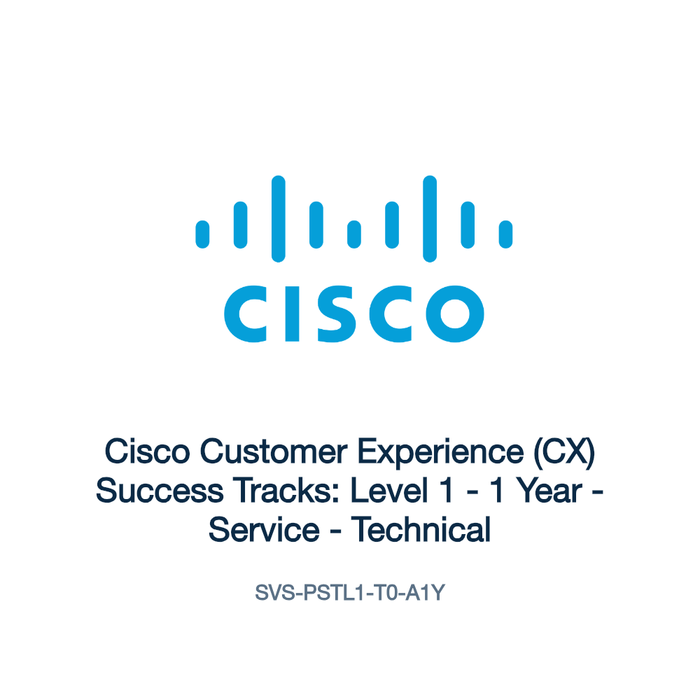 SVS-PSTL1-T0-A1Y: Cisco Customer Experience (CX) Success Tracks: Level 1