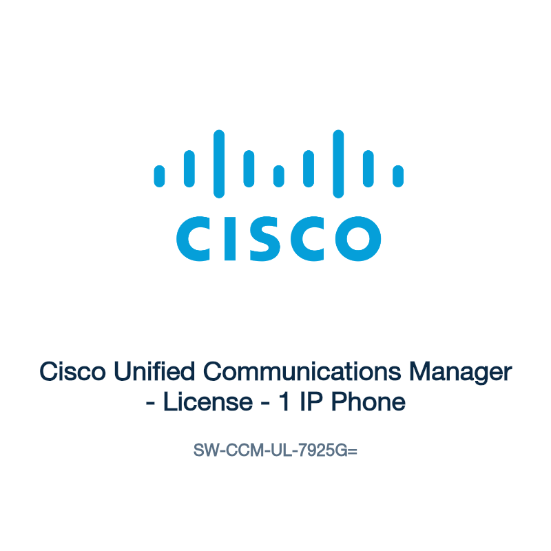 SW-CCM-UL-7925G=: Cisco Unified Communications Manager