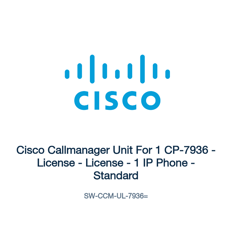 SW-CCM-UL-7936=: Cisco Callmanager Unit For 1 CP-7936