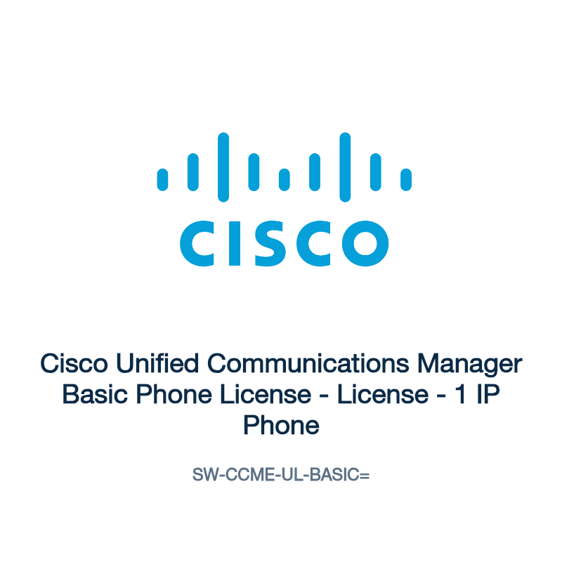 SW-CCME-UL-BASIC=: Cisco Unified Communications Manager Basic Phone License