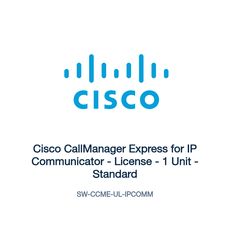 SW-CCME-UL-IPCOMM: Cisco CallManager Express for IP Communicator