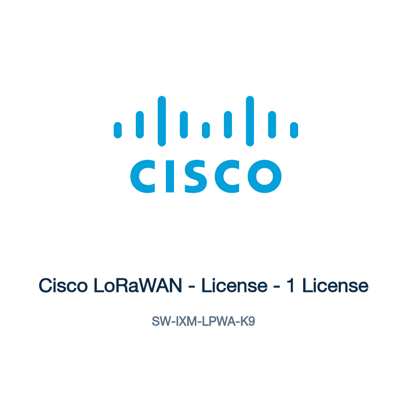 SW-IXM-LPWA-K9: Cisco LoRaWAN - License - 1 License