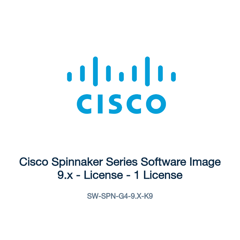 SW-SPN-G4-9.X-K9: Cisco Spinnaker Series Software Image 9.x