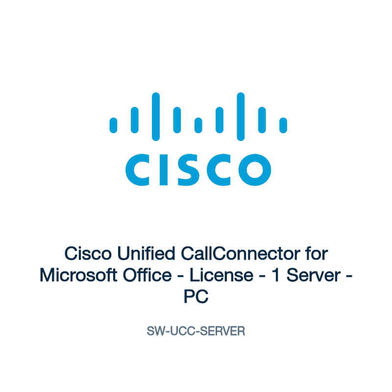 SW-UCC-SERVER: Cisco Unified CallConnector for Microsoft Office