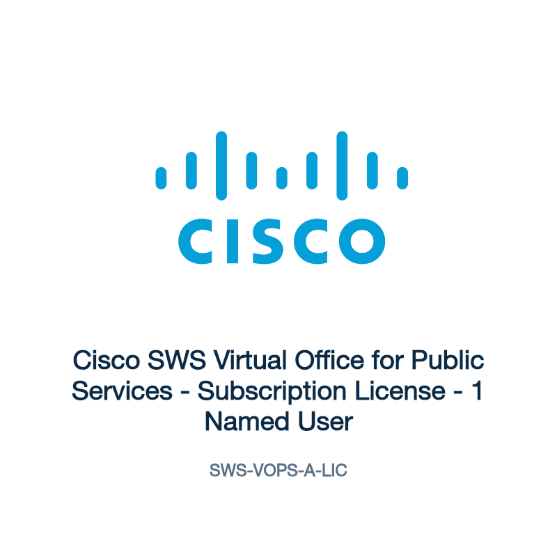SWS-VOPS-A-LIC: Cisco SWS Virtual Office for Public Services