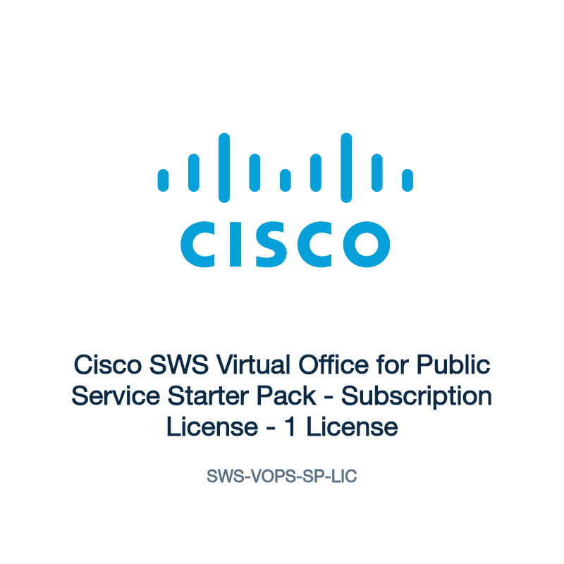SWS-VOPS-SP-LIC: Cisco SWS Virtual Office for Public Service Starter Pack