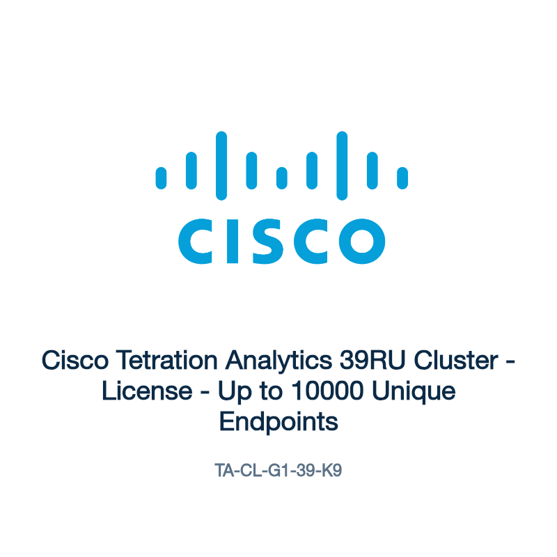 TA-CL-G1-39-K9: Cisco Tetration Analytics 39RU Cluster