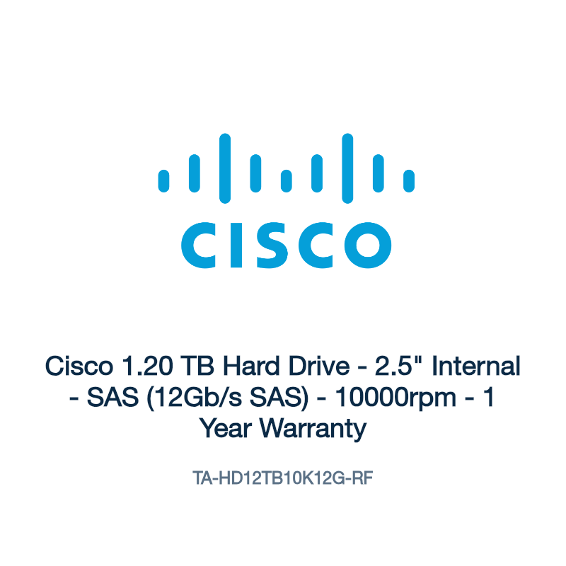 TA-HD12TB10K12G-RF: Cisco 1.20 TB Hard Drive