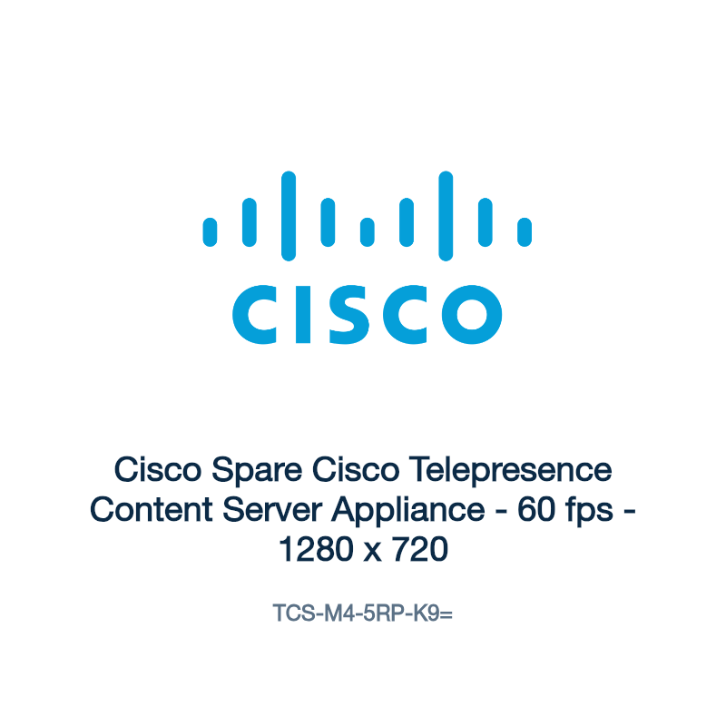 TCS-M4-5RP-K9=: Cisco Spare Cisco Telepresence Content Server Appliance