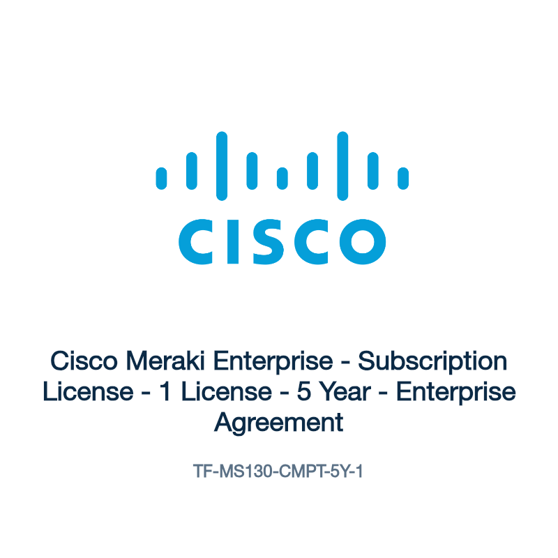 TF-MS130-CMPT-5Y-1: Cisco Meraki Enterprise