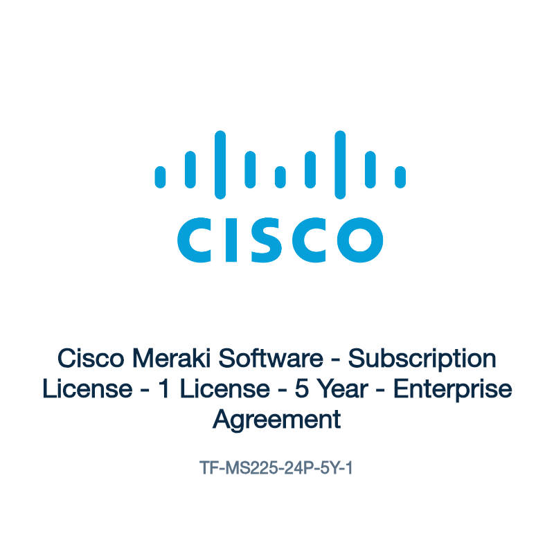 TF-MS225-24P-5Y-1: Cisco Meraki Software