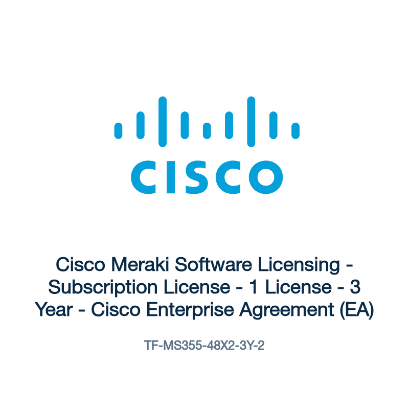TF-MS355-48X2-3Y-2: Cisco Meraki Software Licensing