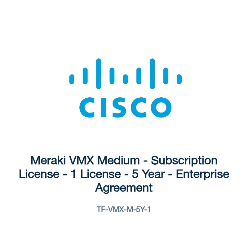 TF-VMX-M-5Y-1: Meraki VMX Medium