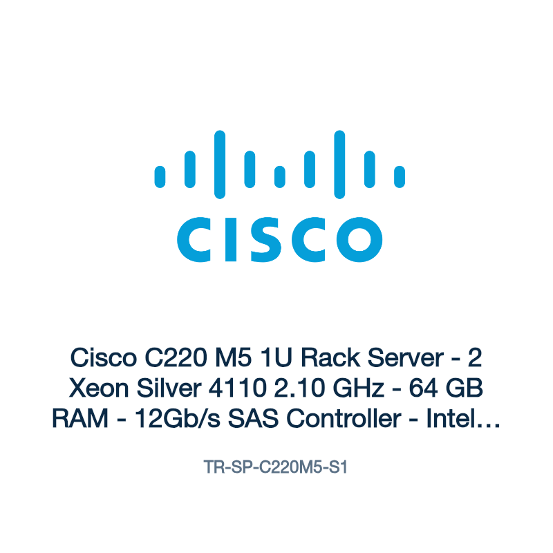 TR-SP-C220M5-S1: Cisco C220 M5 1U Rack Server