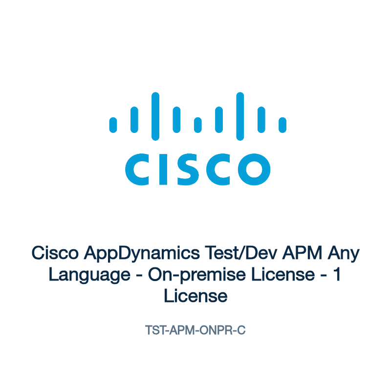 TST-APM-ONPR-C: Cisco AppDynamics Test/Dev APM Any Language