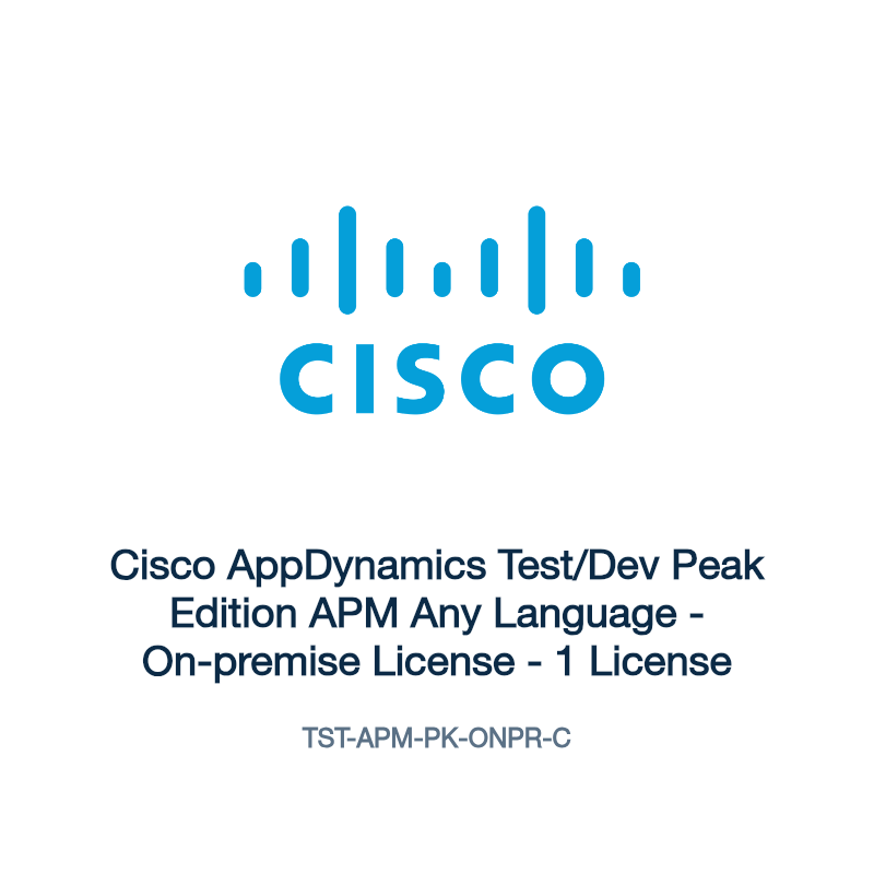 TST-APM-PK-ONPR-C: Cisco AppDynamics Test/Dev Peak Edition APM Any Language