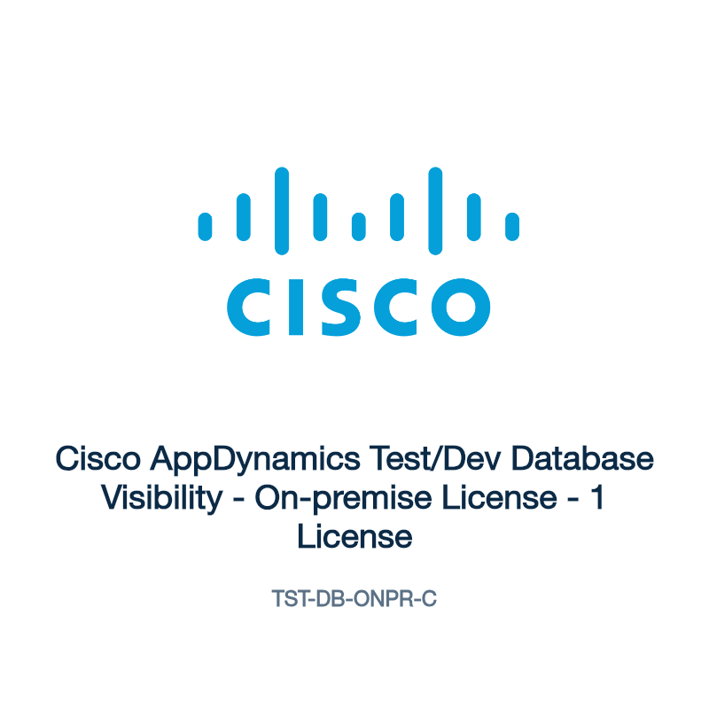 TST-DB-ONPR-C: Cisco AppDynamics Test/Dev Database Visibility
