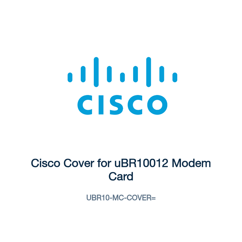 UBR10-MC-COVER=: Cisco Cover for uBR10012 Modem Card