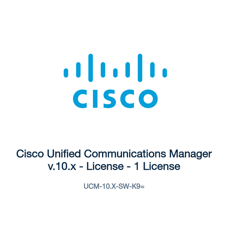 UCM-10.X-SW-K9=: Cisco Unified Communications Manager v.10.x