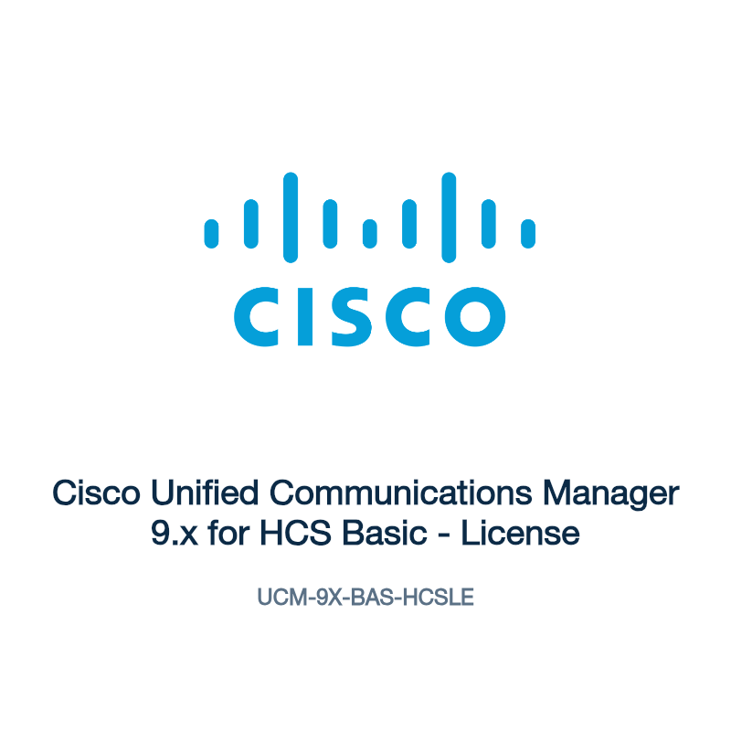 UCM-9X-BAS-HCSLE: Cisco Unified Communications Manager 9.x for HCS Basic